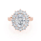 Halo Moissanite Engagement Ring