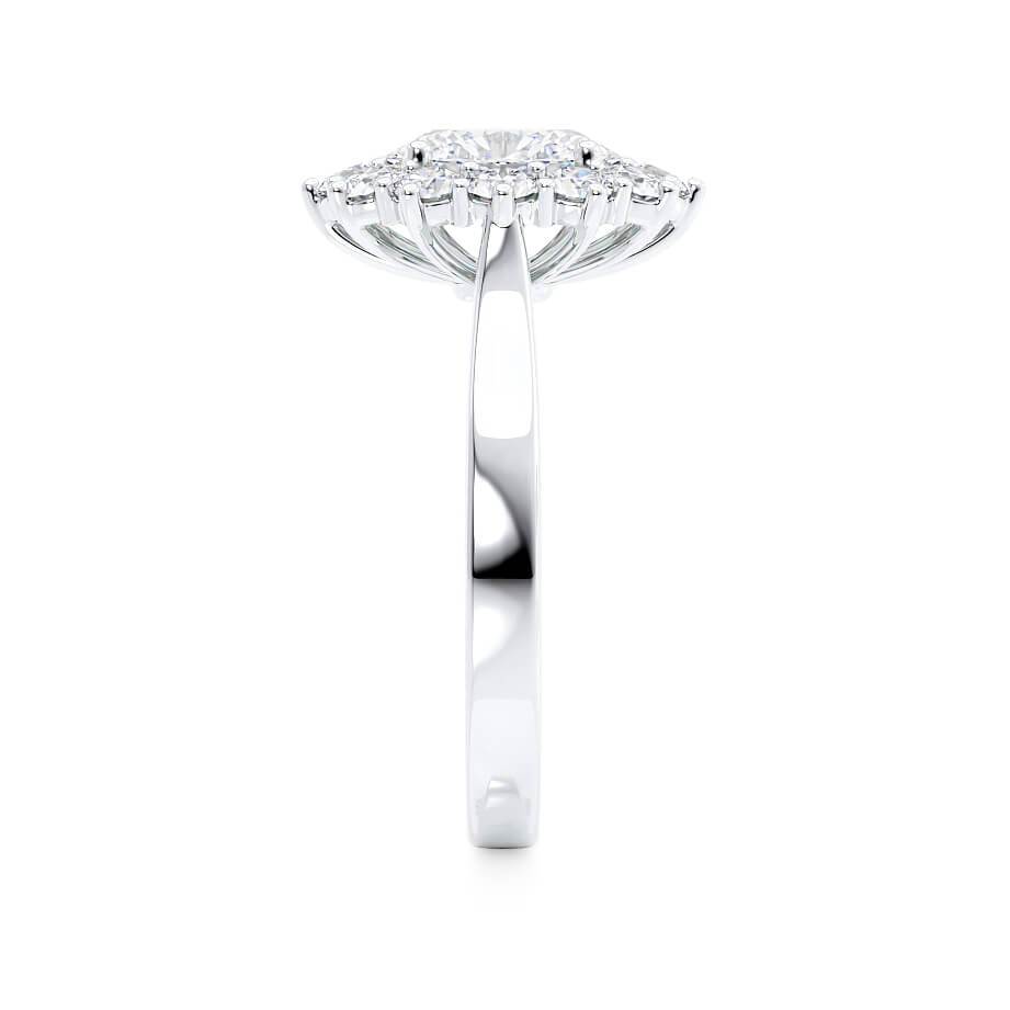 Oval Moissanite Proposal Ring
