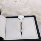 2.25CT Round Brilliant Cut Moissanite Three Stone Diamond Engagement Ring