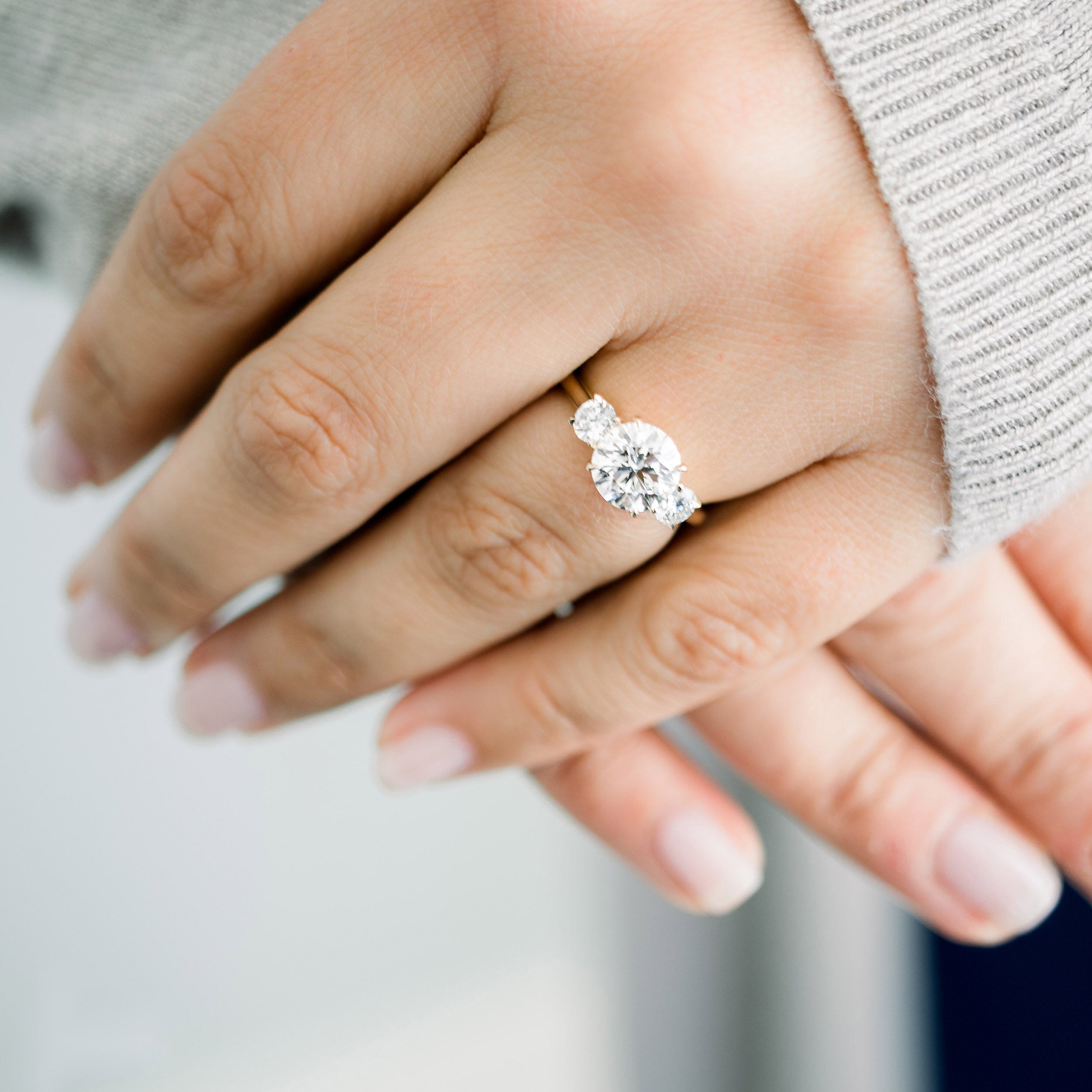 Round Brilliant Moissanite Ring