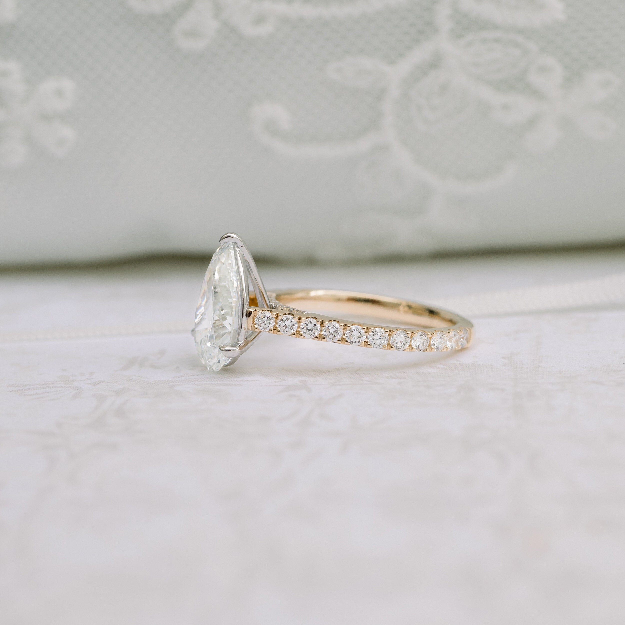 Pave Moissanite Ring
