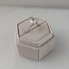 Pave Moissanite Engagement Ring