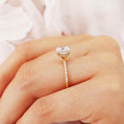 Cushion Cut Proposal Ring