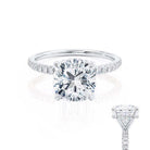 Hidden Halo Moissanite Ring