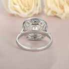 Cushion Moissanite Engagement Ring