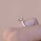 Cushion Moissanite Diamond Ring