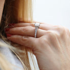 Radiant Moissanite Engagement Ring
