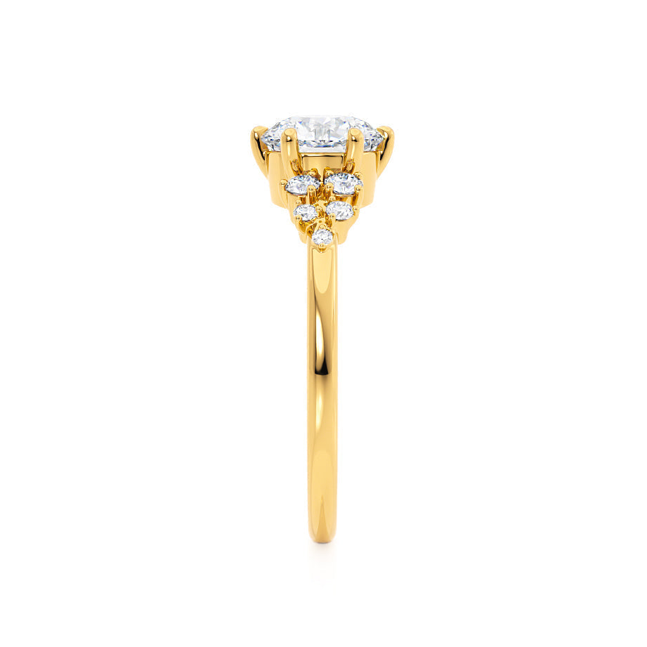 Oval Moissanite Diamond Ring