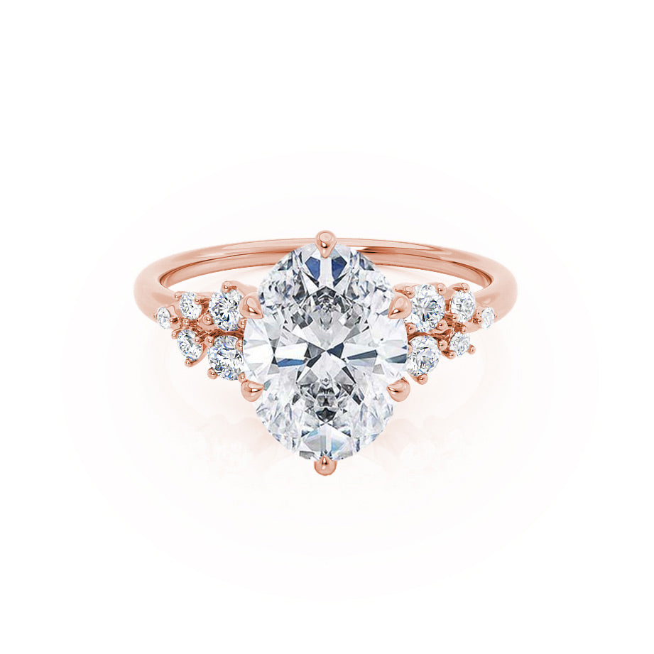2.52 CT Oval Moissanite Ring