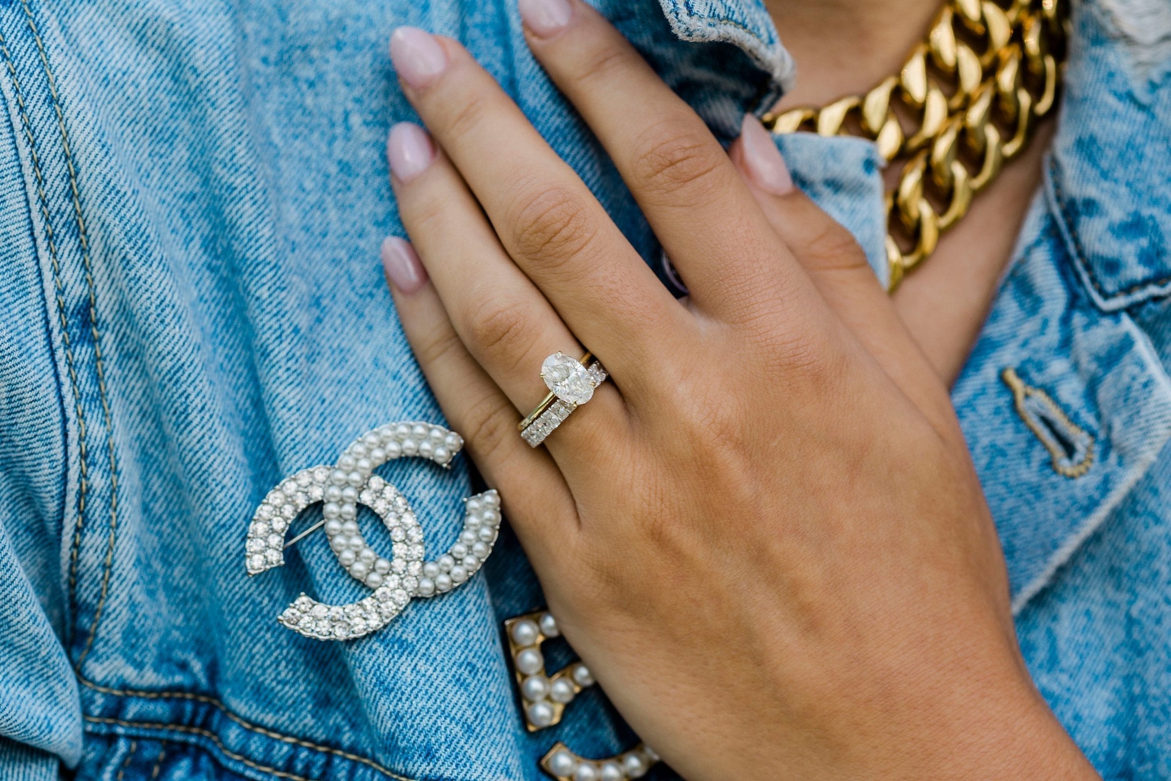 Diamond Alternative Engagement Ring