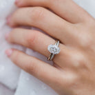 Oval Moissanite Engagement Ring