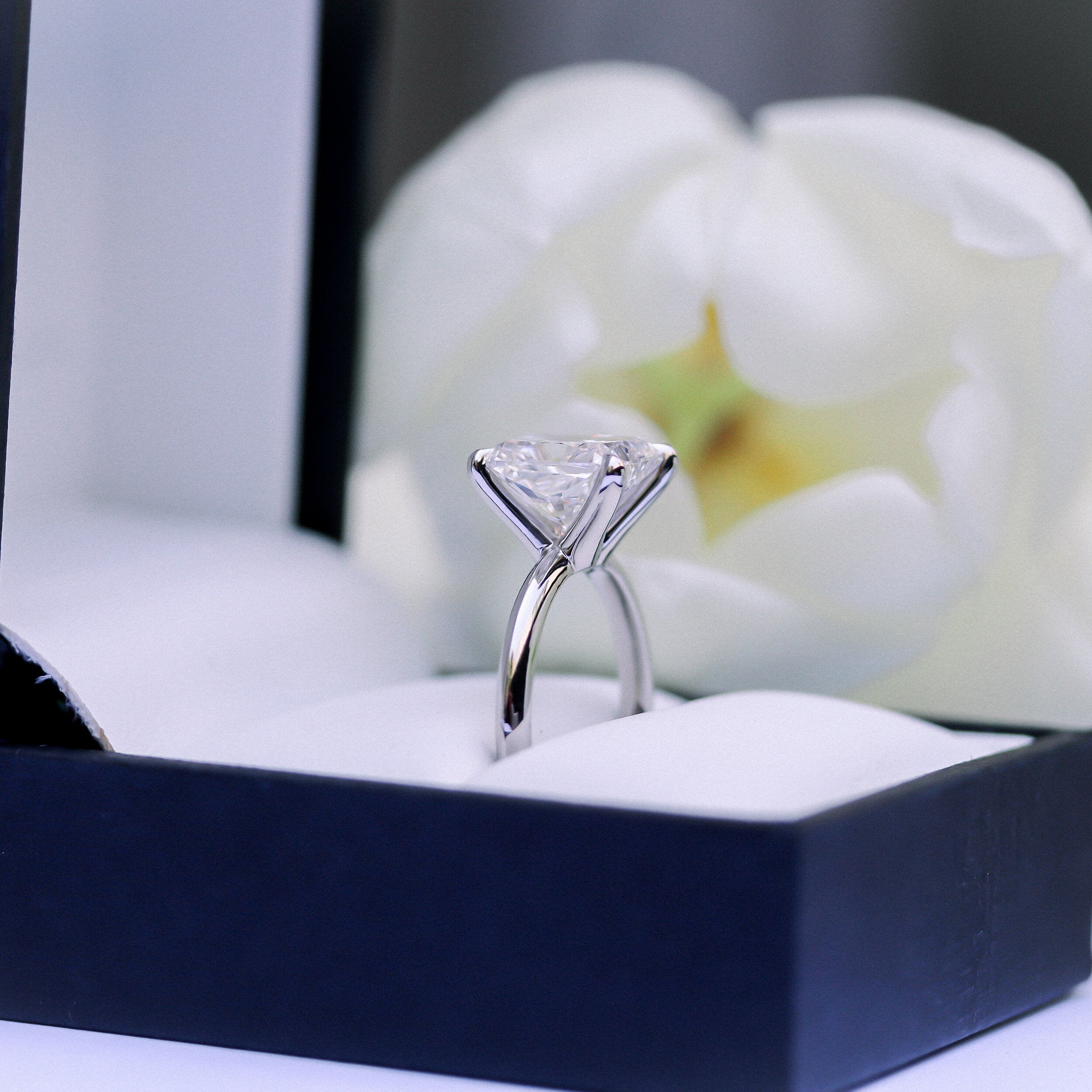 Moissanite Diamond Engagement Ring