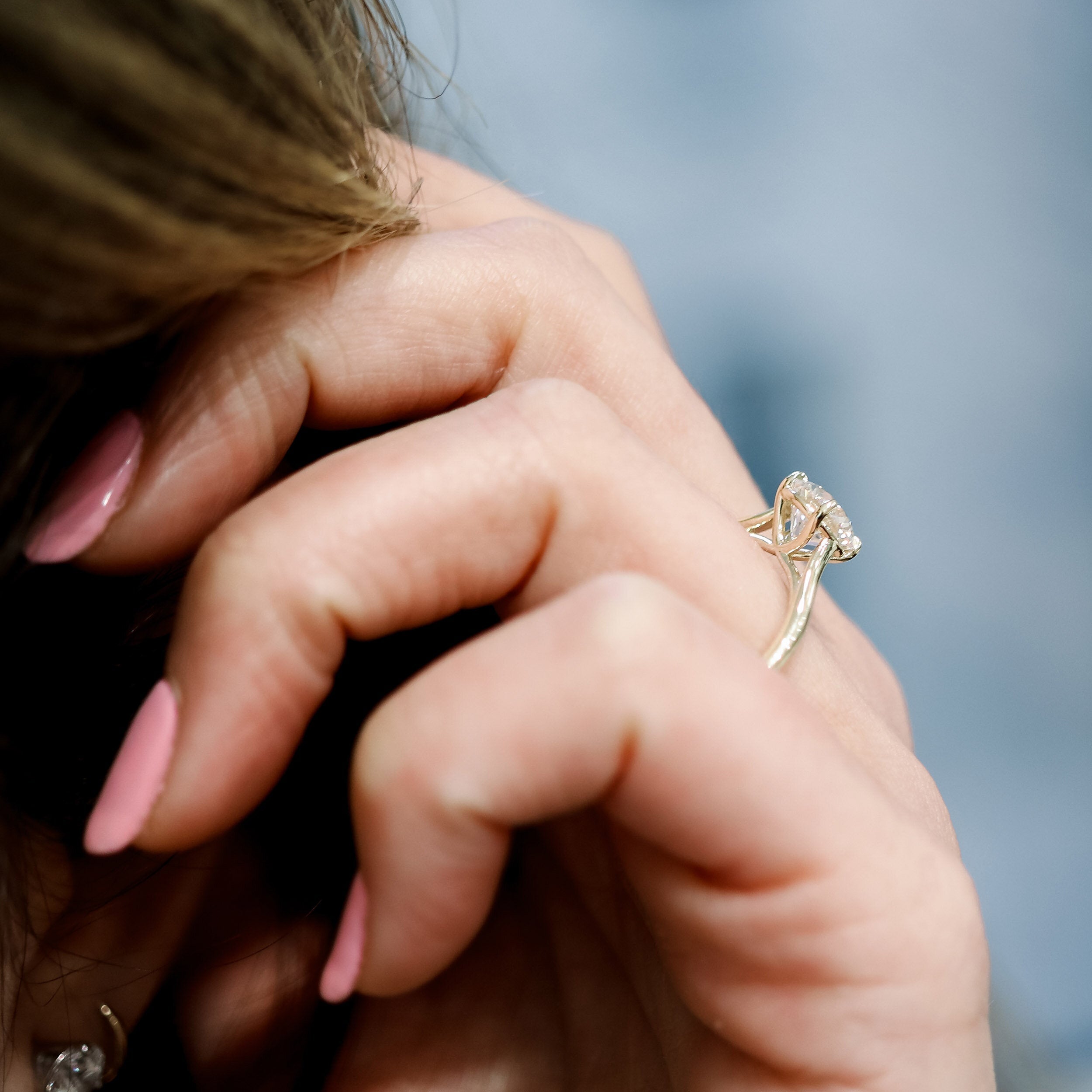 Moissanite solitaire rings