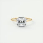 Asscher Cut Bezel Engagement Ring