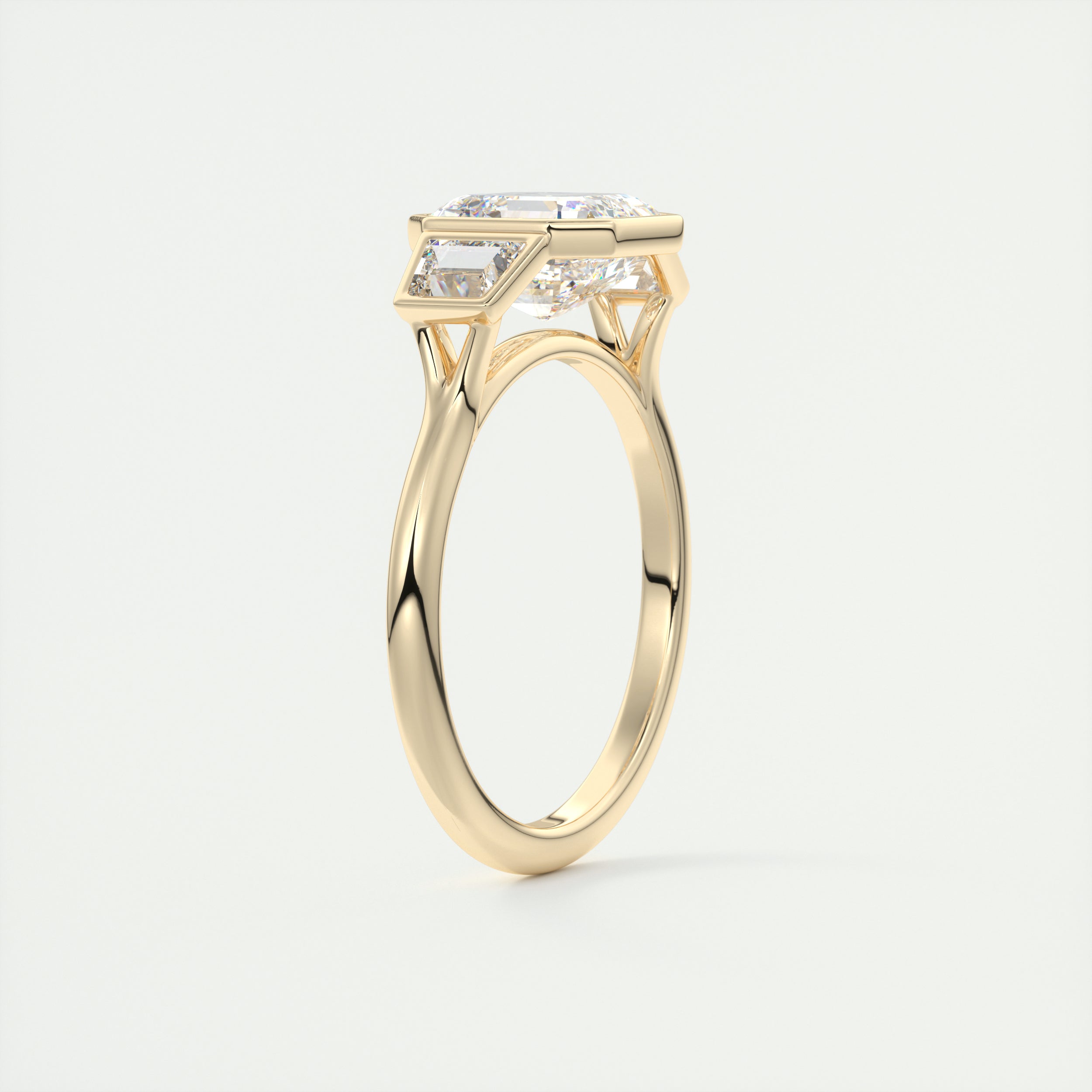 Asscher Cut Bridal Ring