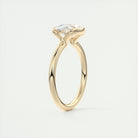 Bezel Set Moissanite Ring