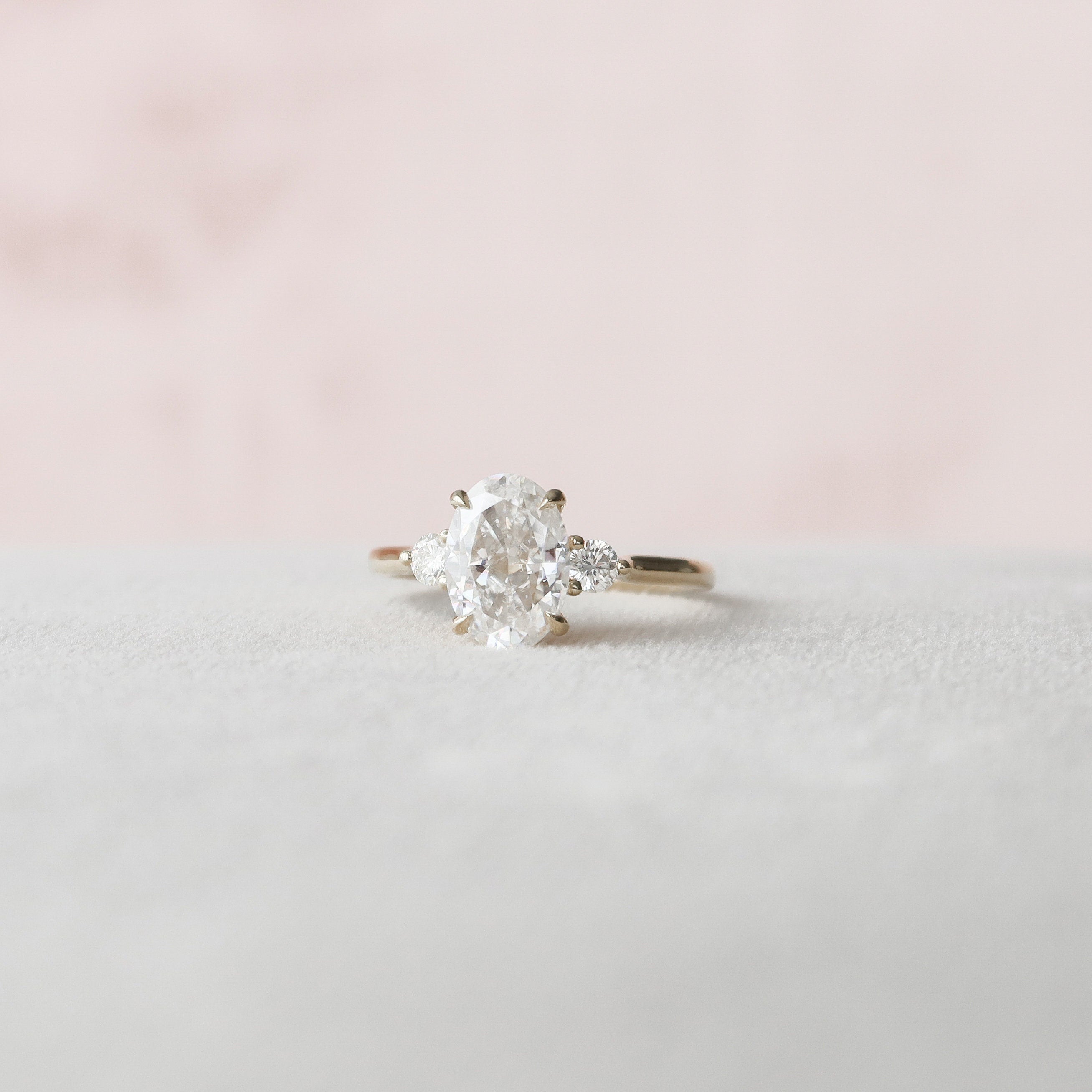 Hidden Halo Moissanite Ring