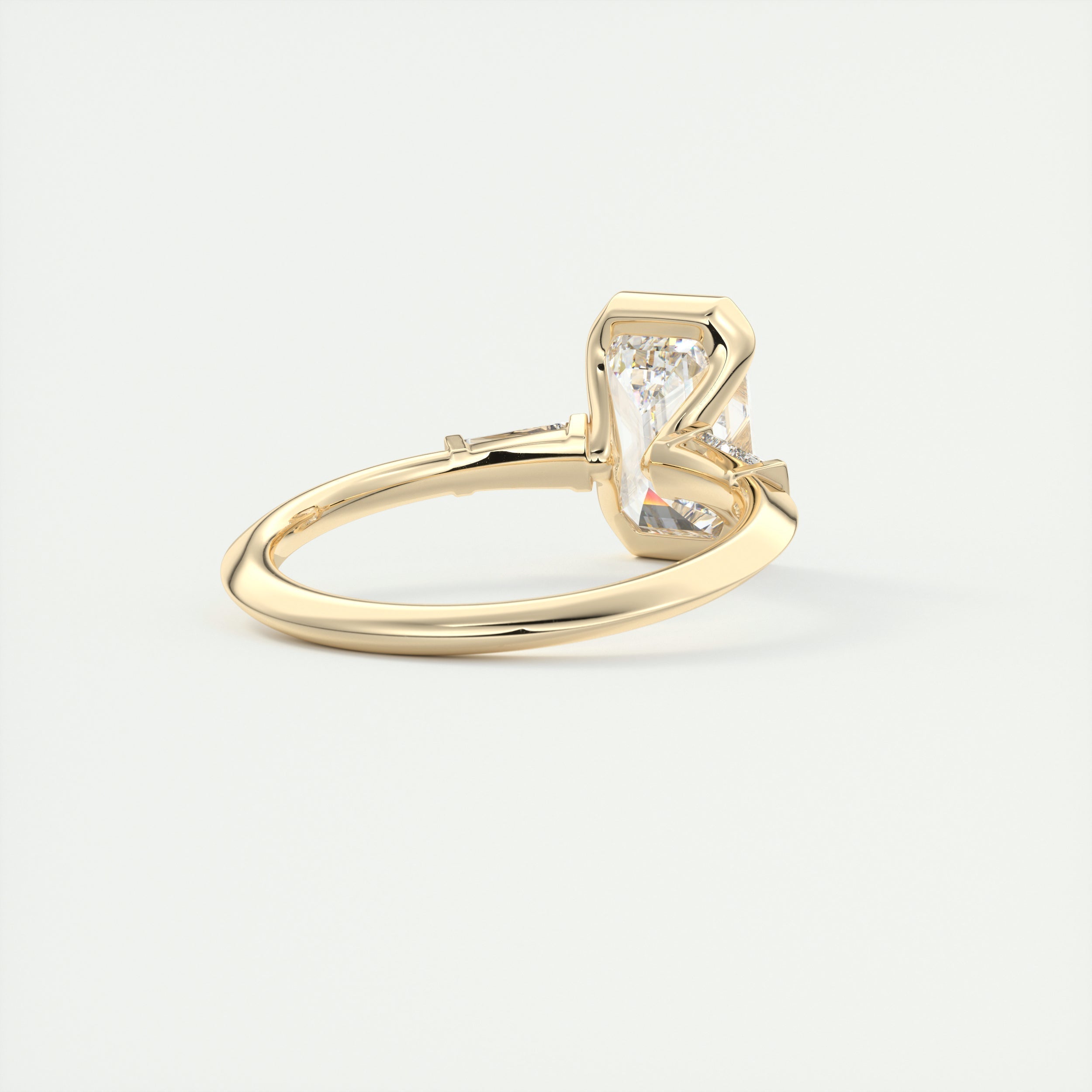 Three Stone Moissanite Ring