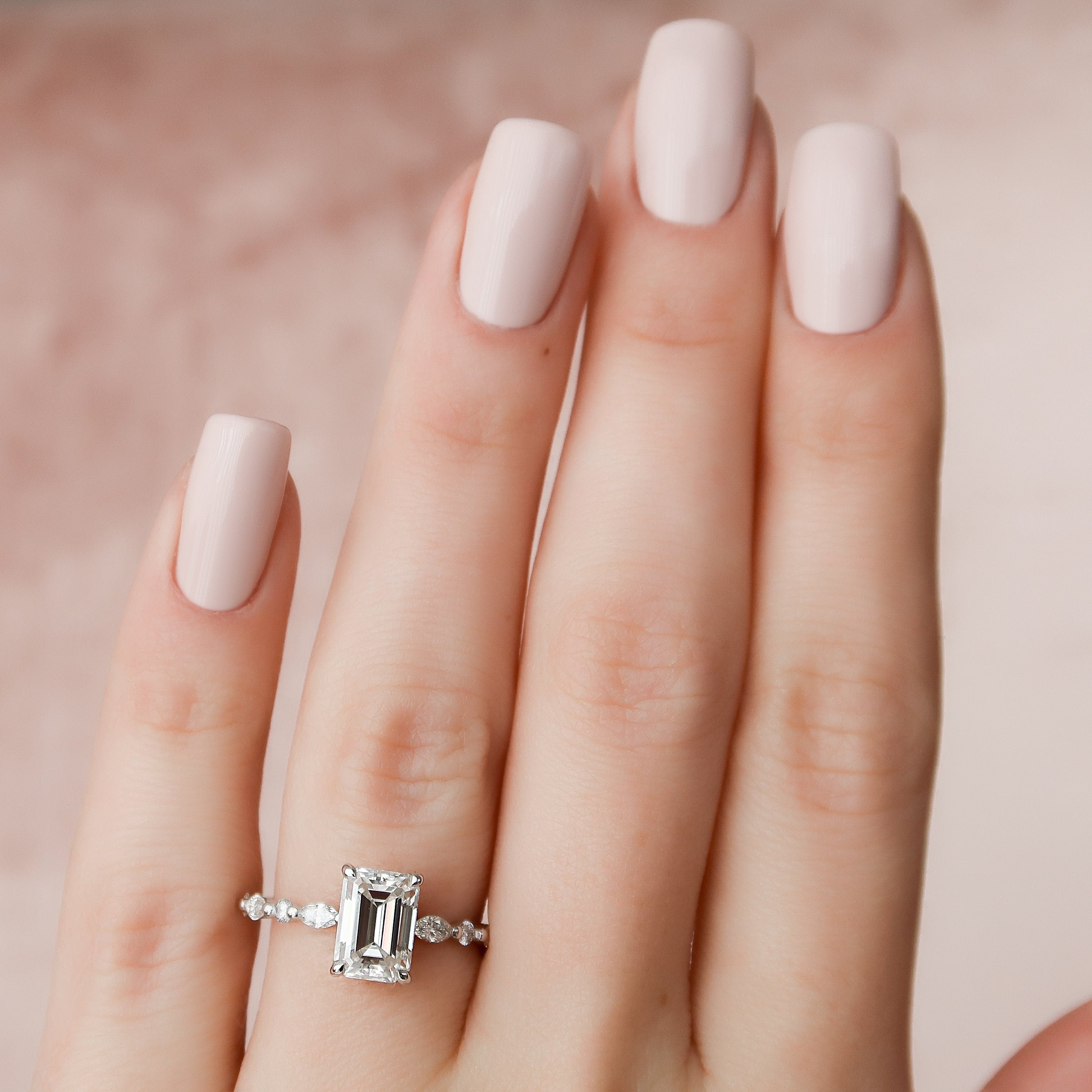 Moissanite Diamond Ring