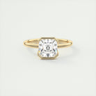 Asscher Cut Moissanite Ring