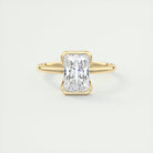 Radiant Cut Moissanite Engagement Ring