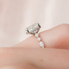 Pave Band Moissanite Ring
