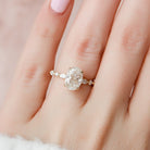 Oval Pave Engagement Ring