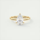 Pear Moissanite Engagement Ring