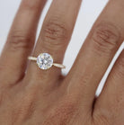 Round Cut Moissanite Ring
