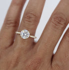 Round Moissanite Engagement Ring