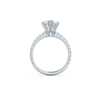 2.0CT Round Brilliant Cut Moissanite Pave Diamond Engagement Ring