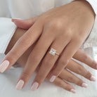 2.0ct Princess Cut Moissanite Diamond Solitaire Engagement Ring For Women