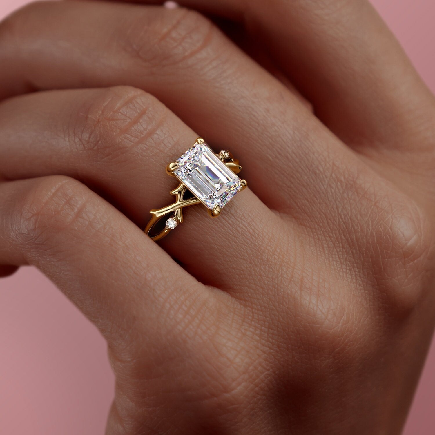 Nature Inspired Engagement Ring