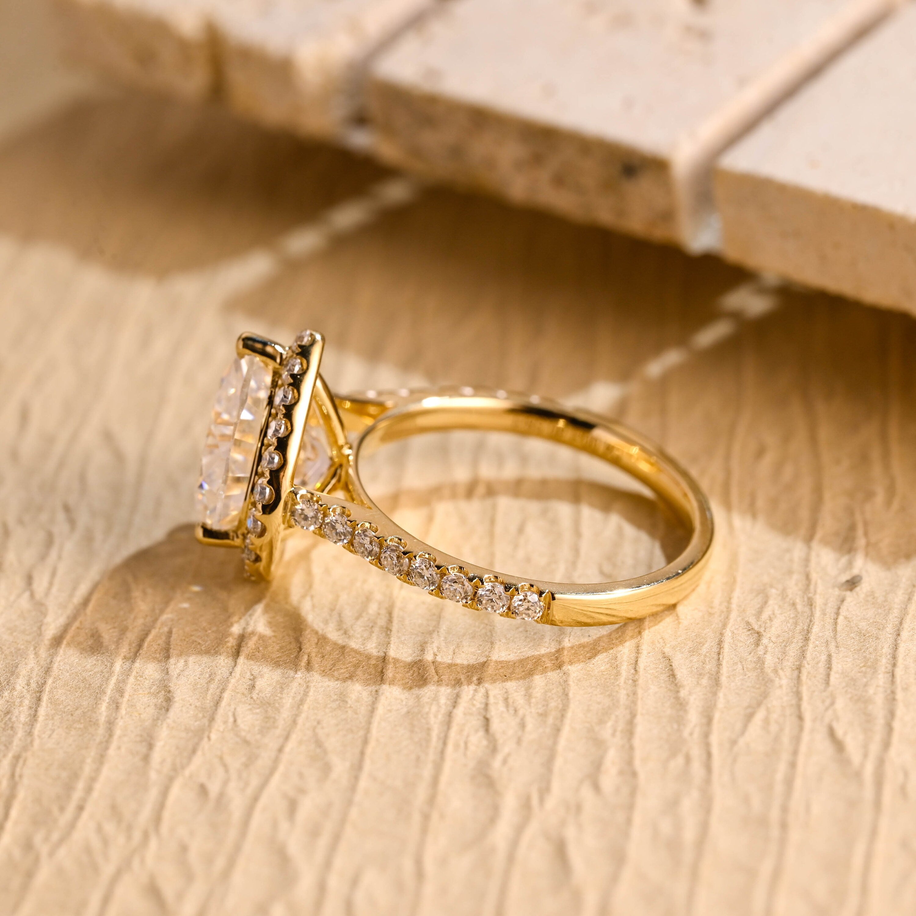 Heart Shaped Moissanite Ring