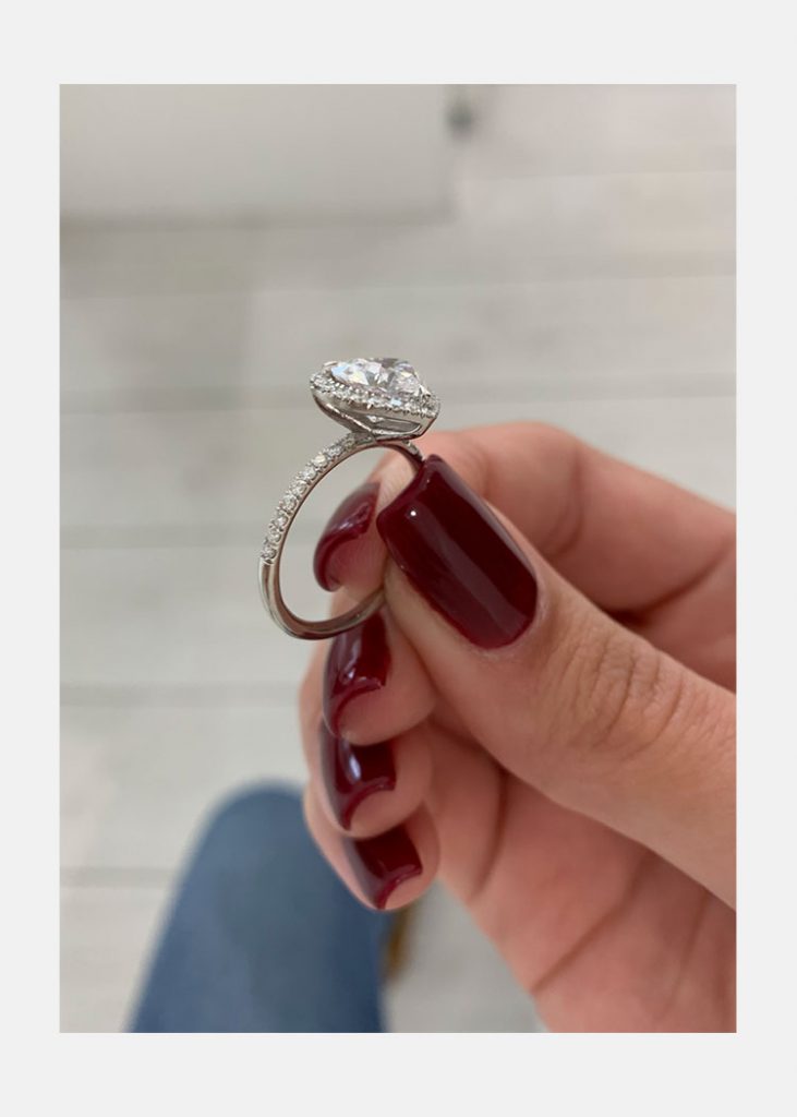 Luxury Moissanite Engagement Ring