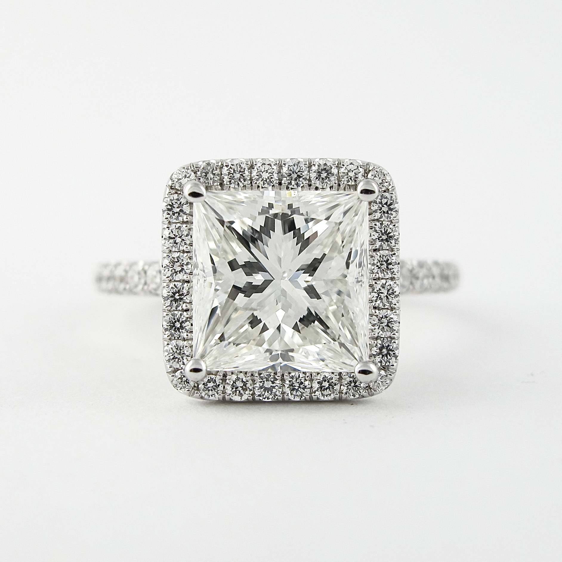 Custom Moissanite Engagement Ring