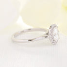 Moissanite wedding jewelry for modern chic wedding