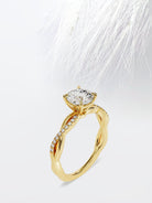 1.0CT Round Infinity Moissanite Diamond Engagement Ring For Women
