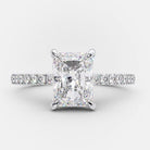 Radiant Cut Moissanite Engagement Ring