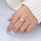 pear-moissanite-cluster-bridal-ring-set