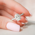 Oval Cut Moissanite Ring