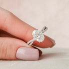 3ct Oval Moissanite Ring