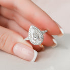 3ct Pear Moissanite Ring