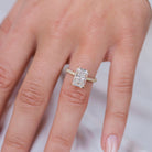 Radiant Cut Moissanite Engagement Ring