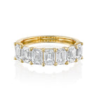 3.50CT Emerald Cut Diamond Seven Stone Lab Grown Wedding Band
