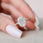 3.50ct Oval Moissanite Ring