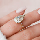 Pear Cut Moissanite Ring