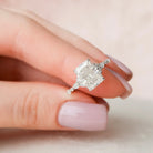 Radiant Moissanite Engagement Ring