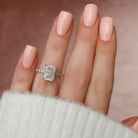 Pave Moissanite Ring