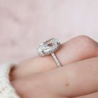 Hidden Halo Moissanite Ring